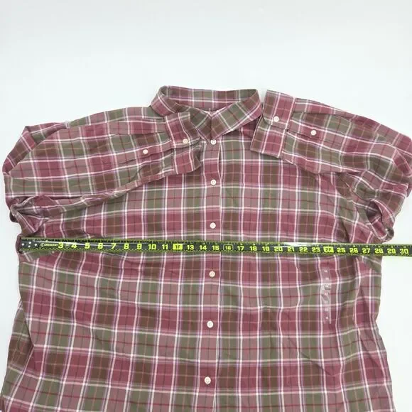 Lauren Ralph Lauren Brawley Button Up Down Shirt Womens Size 3X Plaid Old Money - Picture 6 of 8
